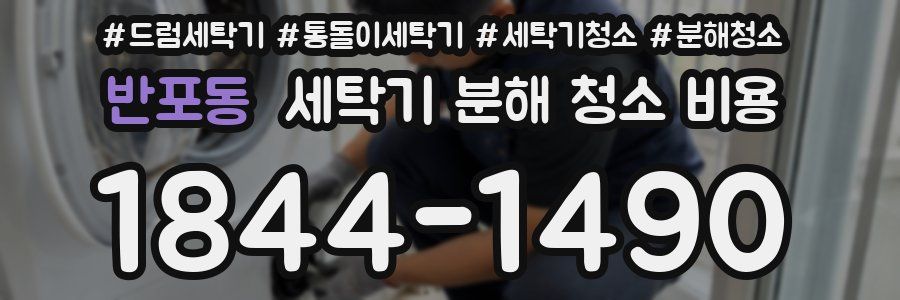 반포동 세탁기 분해 청소 비용