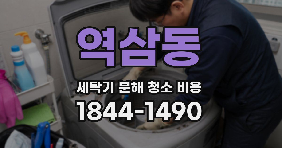 역삼동 세탁기 분해 청소 비용