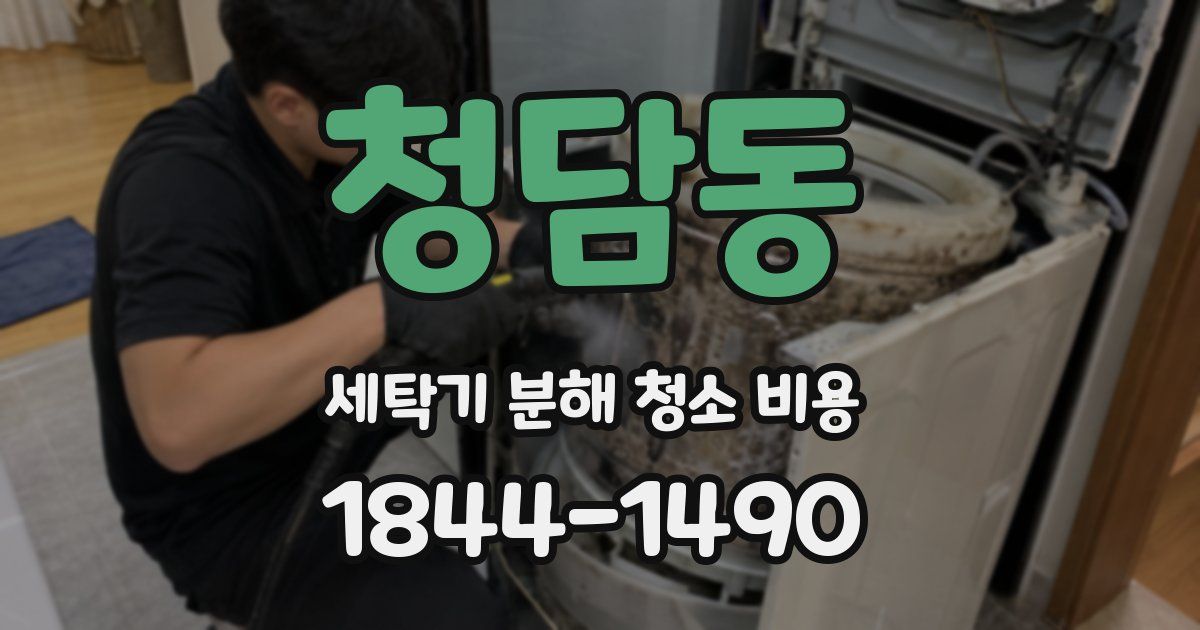청담동 세탁기 분해 청소 비용