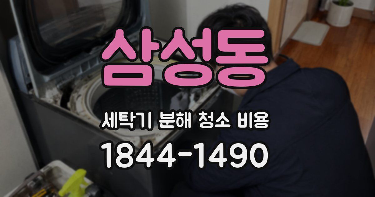 삼성동 세탁기 분해 청소 비용