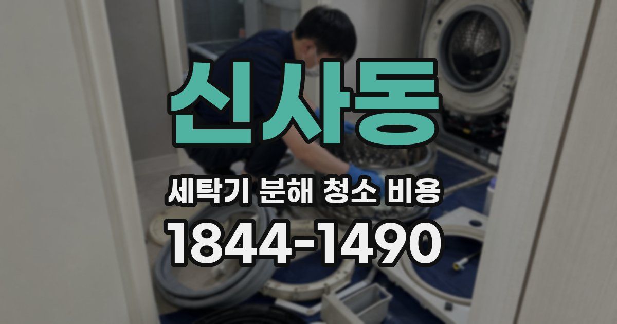 신사동 세탁기 분해 청소 비용