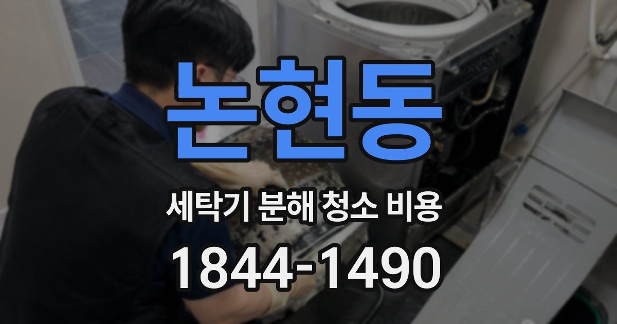 논현동 세탁기 분해 청소 비용