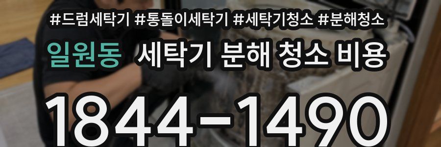 일원동 세탁기 분해 청소 비용