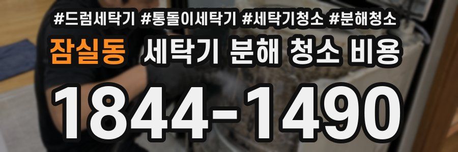 잠실동 세탁기 분해 청소 비용