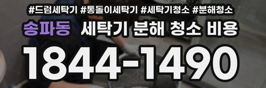 송파동 세탁기 분해 청소 비용