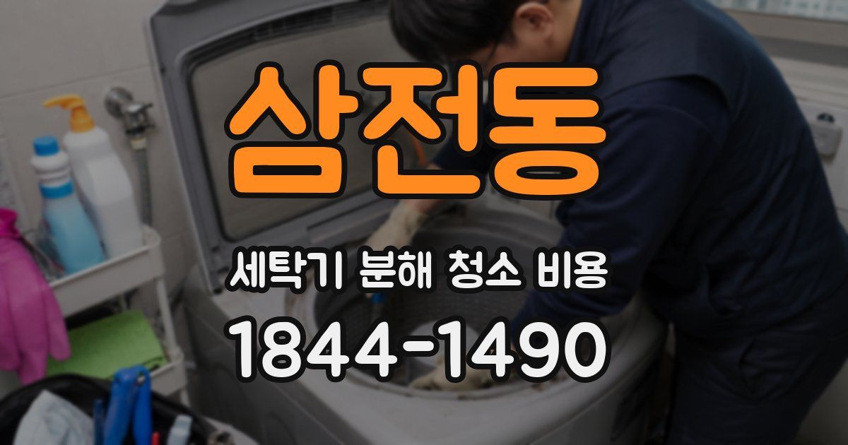 삼전동 세탁기 분해 청소 비용