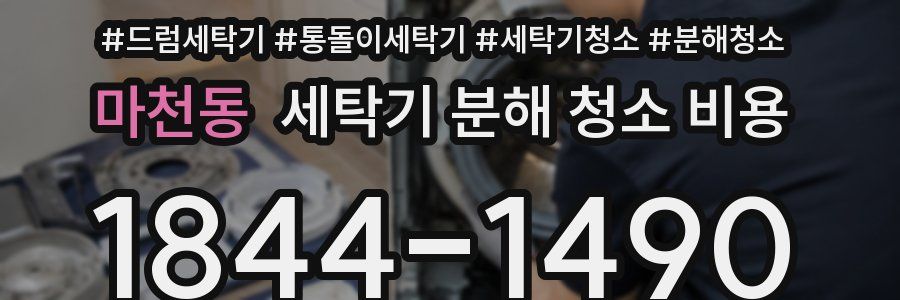 마천동 세탁기 분해 청소 비용