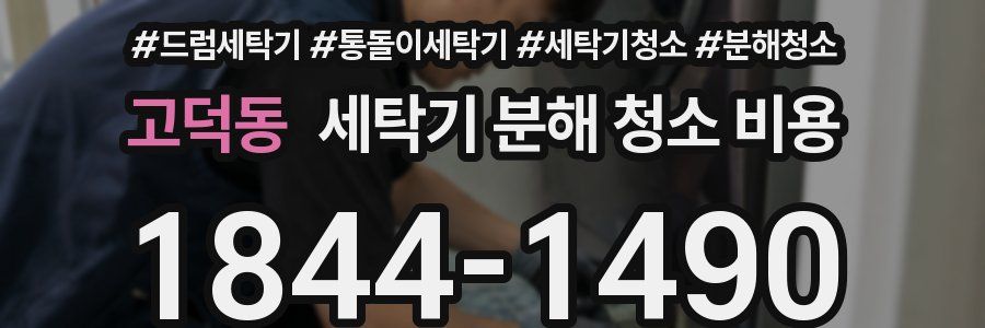 고덕동 세탁기 분해 청소 비용