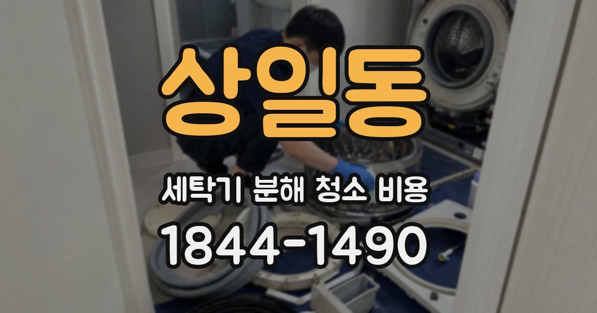 상일동 세탁기 분해 청소 비용