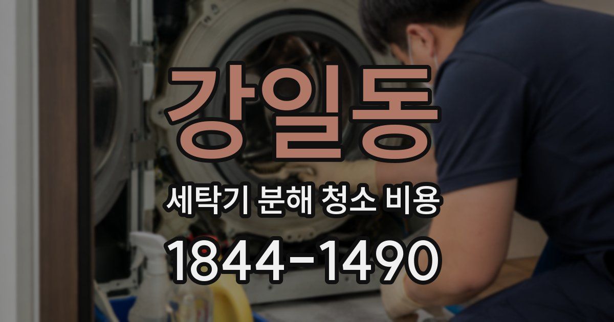 강일동 세탁기 분해 청소 비용