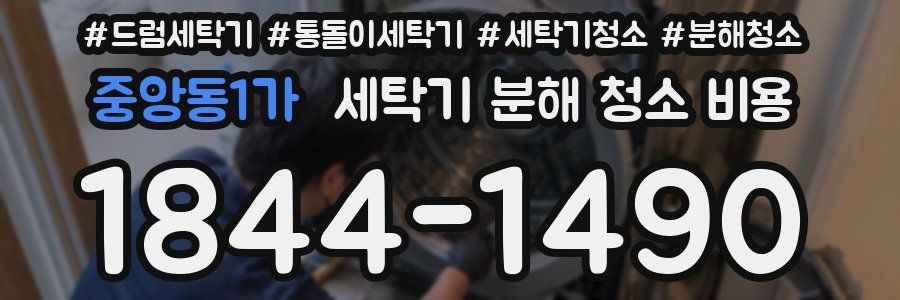 중앙동1가 세탁기 분해 청소 비용