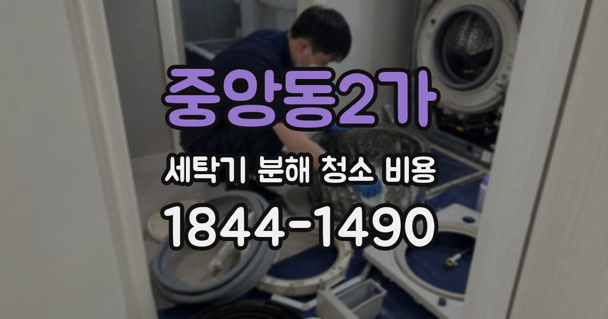 중앙동2가 세탁기 분해 청소 비용
