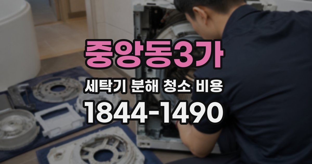 중앙동3가 세탁기 분해 청소 비용