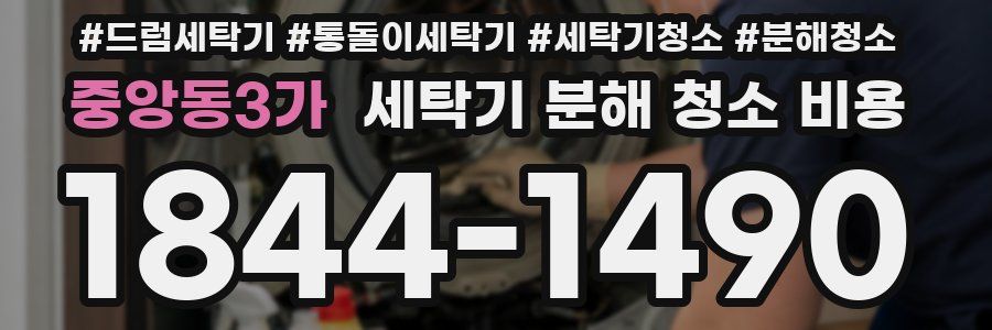 중앙동3가 세탁기 분해 청소 비용