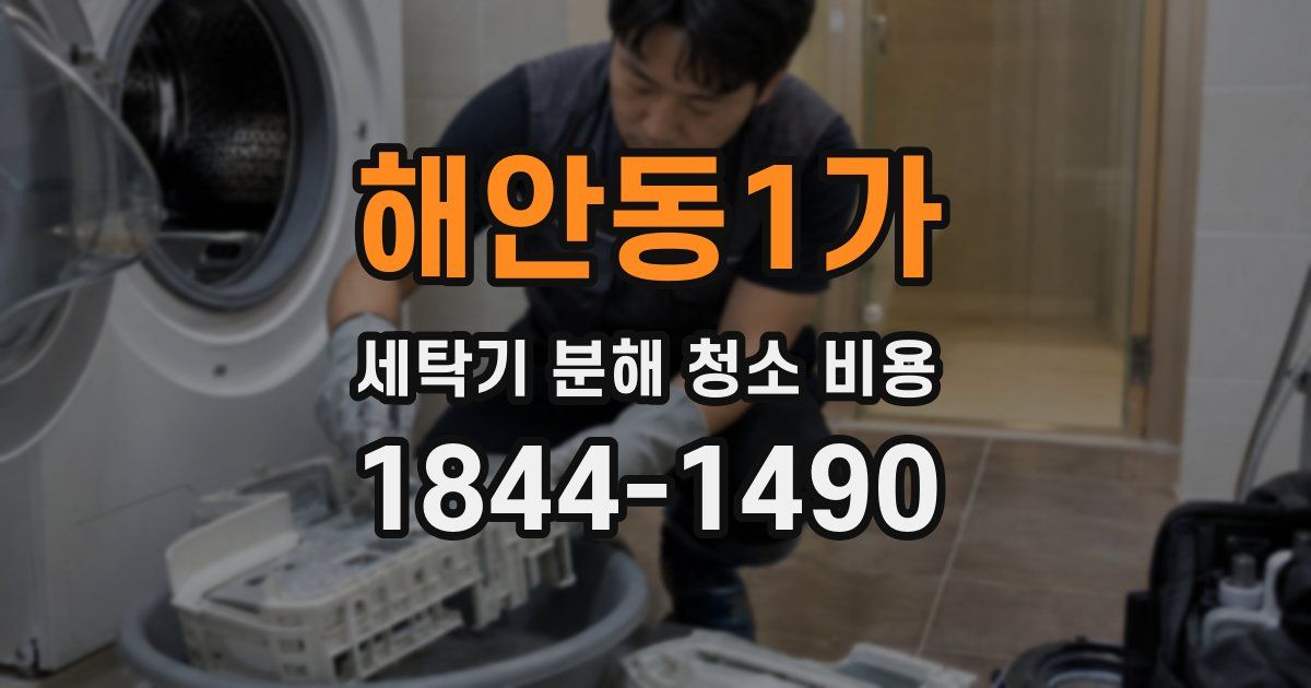 해안동1가 세탁기 분해 청소 비용
