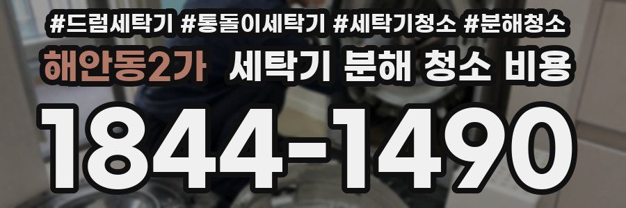 해안동2가 세탁기 분해 청소 비용