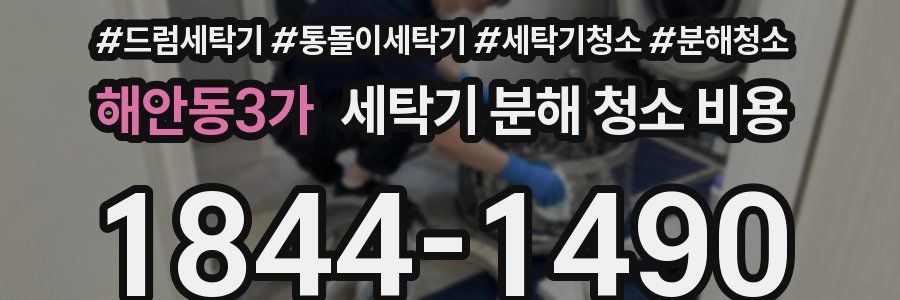 해안동3가 세탁기 분해 청소 비용