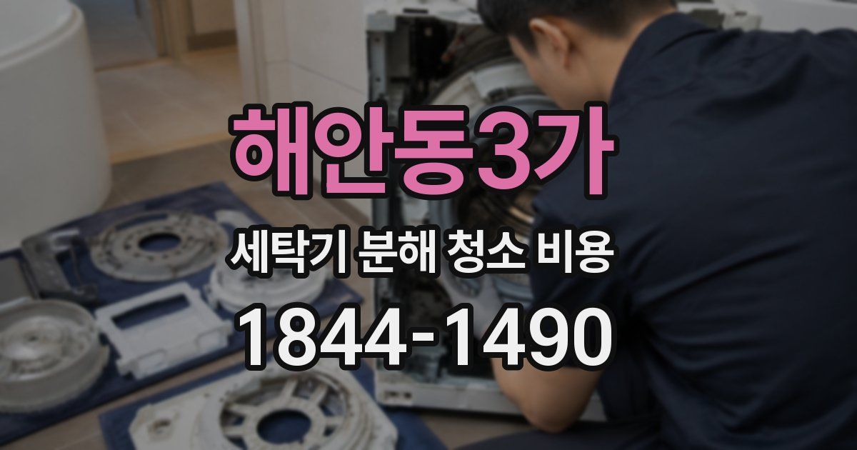 해안동3가 세탁기 분해 청소 비용