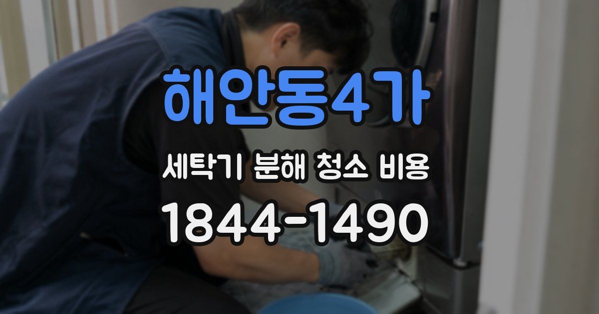 해안동4가 세탁기 분해 청소 비용