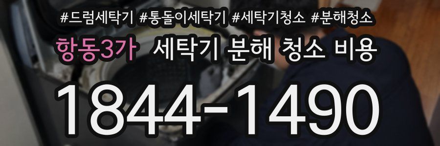 항동3가 세탁기 분해 청소 비용