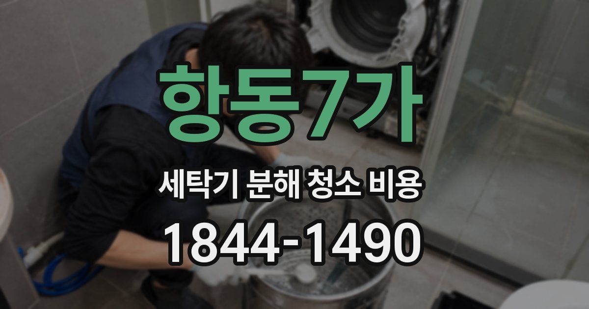항동7가 세탁기 분해 청소 비용