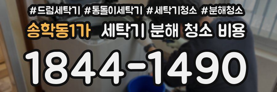 송학동1가 세탁기 분해 청소 비용