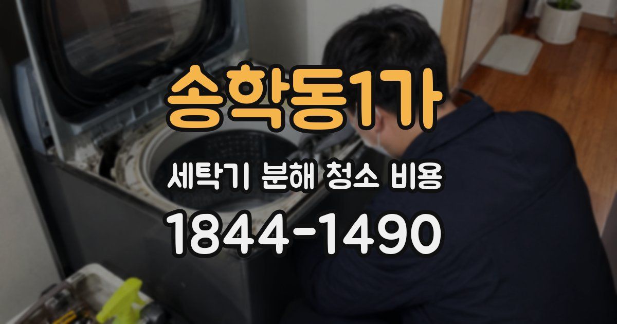 송학동1가 세탁기 분해 청소 비용