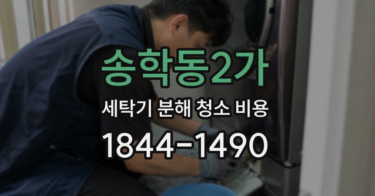 송학동2가 세탁기 분해 청소 비용