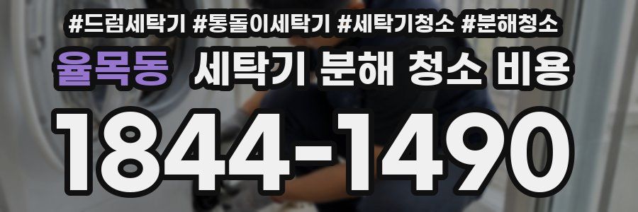 율목동 세탁기 분해 청소 비용