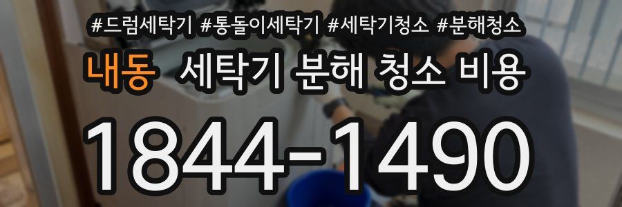 내동 세탁기 분해 청소 비용