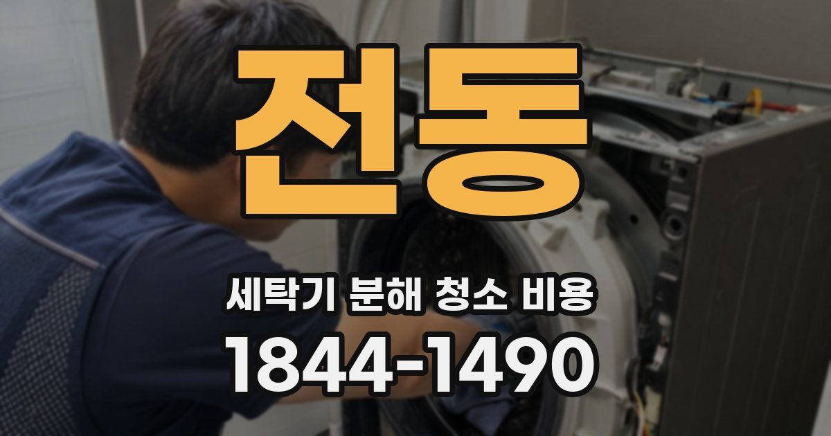전동 세탁기 분해 청소 비용