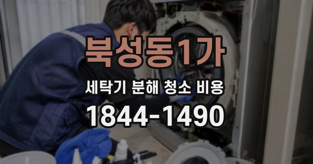 북성동1가 세탁기 분해 청소 비용