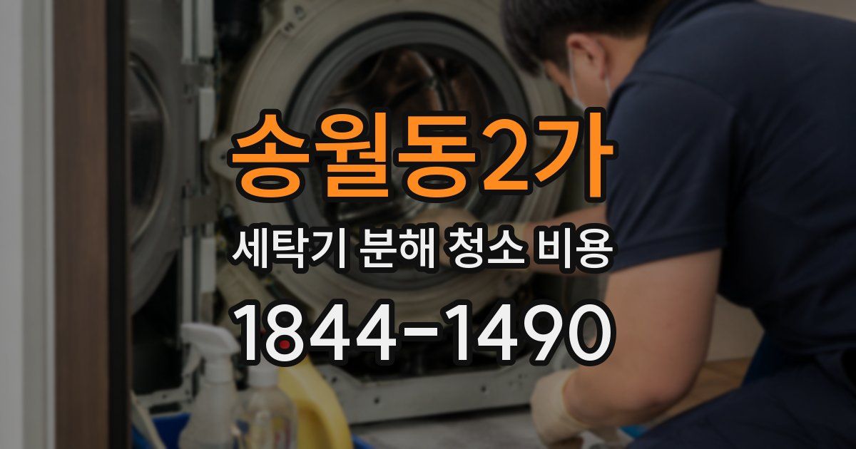 송월동2가 세탁기 분해 청소 비용