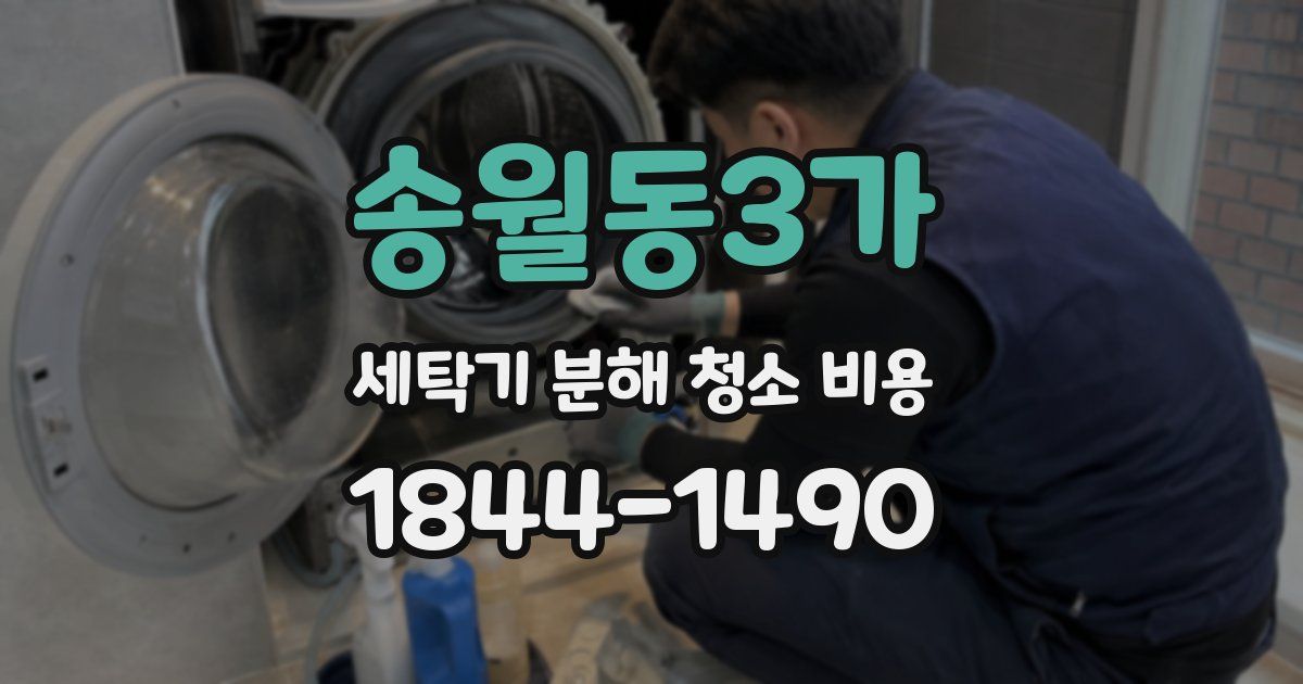 송월동3가 세탁기 분해 청소 비용
