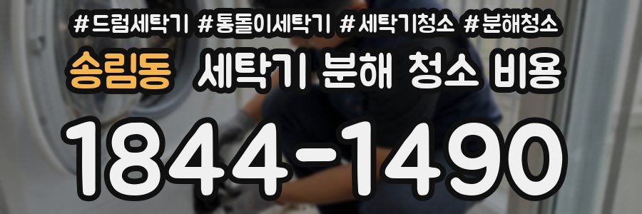 송림동 세탁기 분해 청소 비용