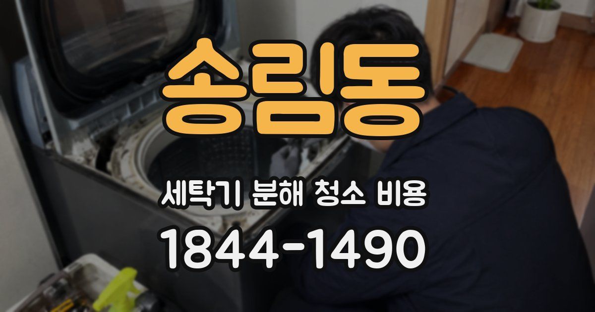 송림동 세탁기 분해 청소 비용
