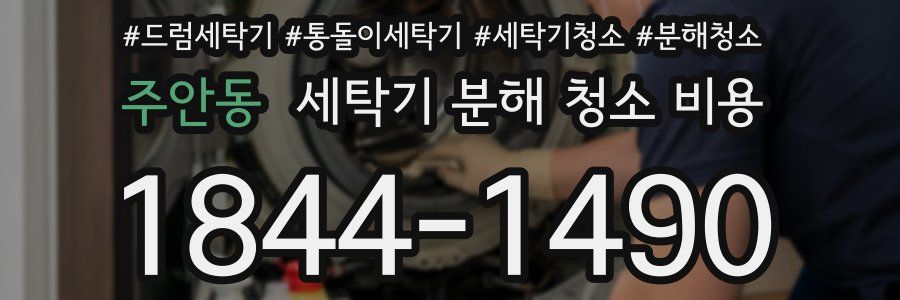 주안동 세탁기 분해 청소 비용