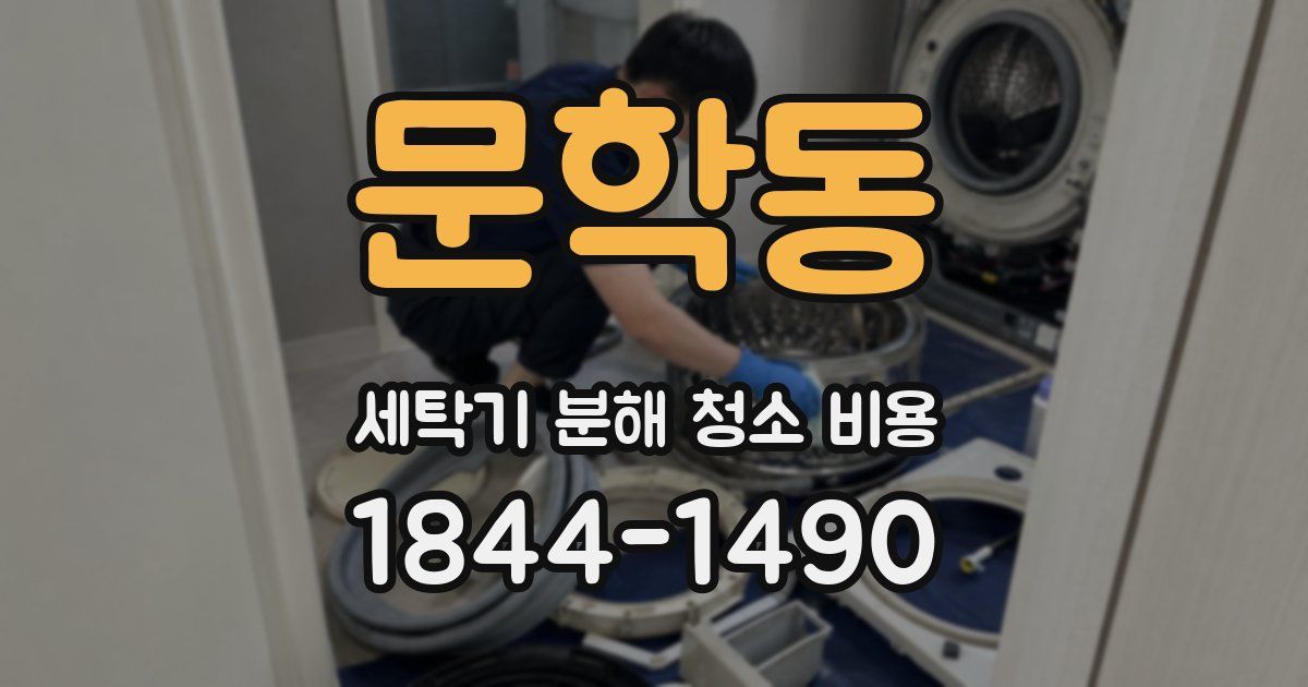 문학동 세탁기 분해 청소 비용