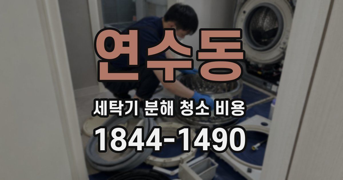 연수동 세탁기 분해 청소 비용