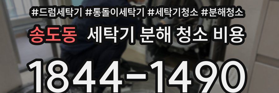 송도동 세탁기 분해 청소 비용
