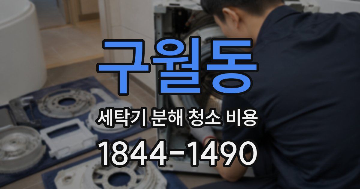 구월동 세탁기 분해 청소 비용