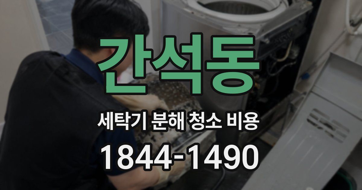 간석동 세탁기 분해 청소 비용