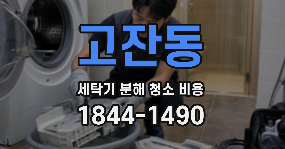고잔동 세탁기 분해 청소 비용
