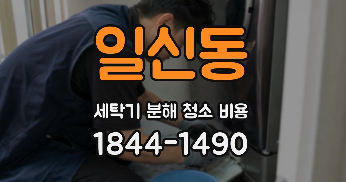 일신동 세탁기 분해 청소 비용