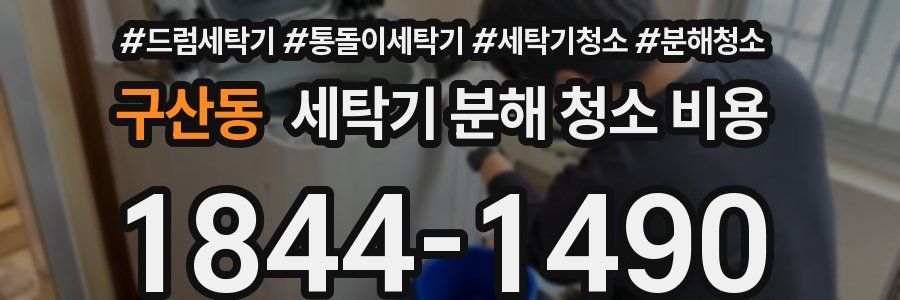 구산동 세탁기 분해 청소 비용