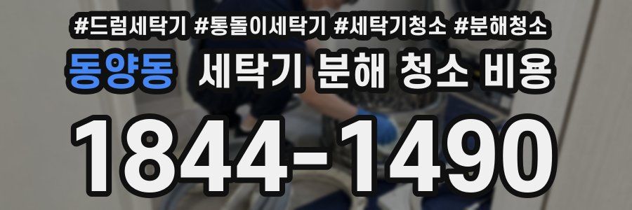 동양동 세탁기 분해 청소 비용
