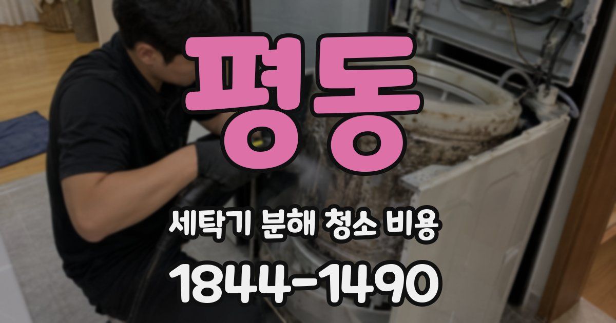 평동 세탁기 분해 청소 비용