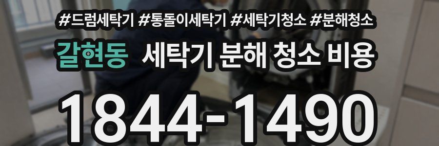 갈현동 세탁기 분해 청소 비용