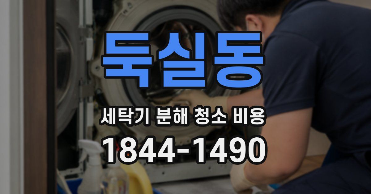 둑실동 세탁기 분해 청소 비용