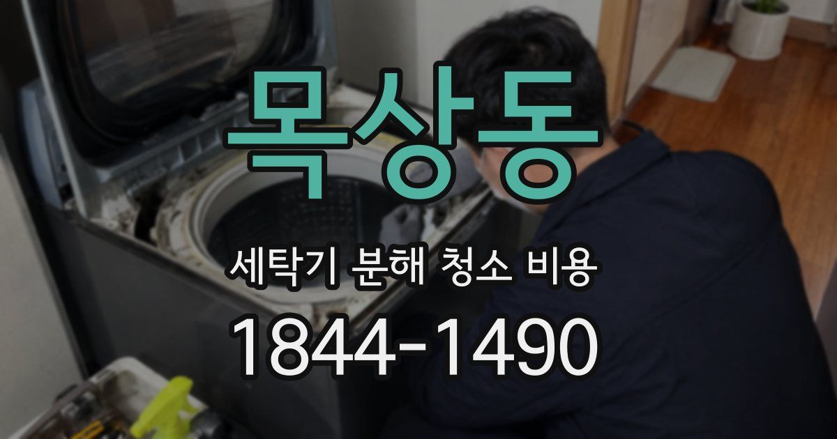 목상동 세탁기 분해 청소 비용